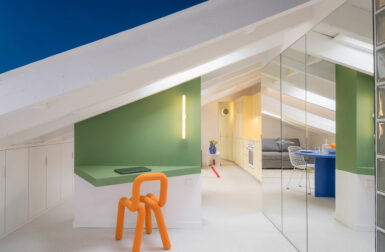 Casa Flix: A Drab Attic in Madrid Undergoes Colorful Renovation