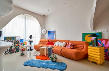 A Colorful + Dreamy, Space-Age Inspired Apartment in Ho Chi Minh City